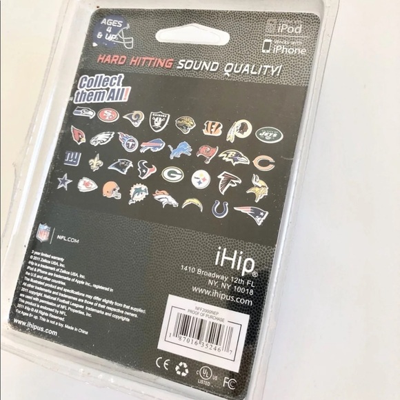 New England Patriots IPhone/ IPod Earbuds/ Earphones - Picture 7 of 9